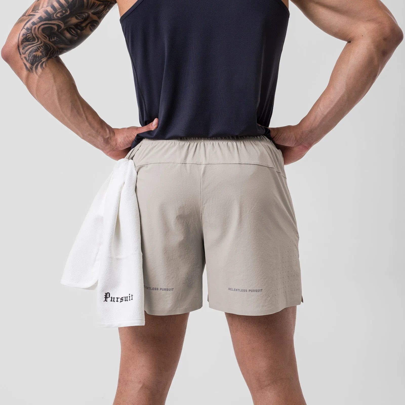 0737. Ripstop 6" Perforated Short - Chai