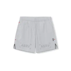 0737. Ripstop 6" Perforated Short - Slate Grey