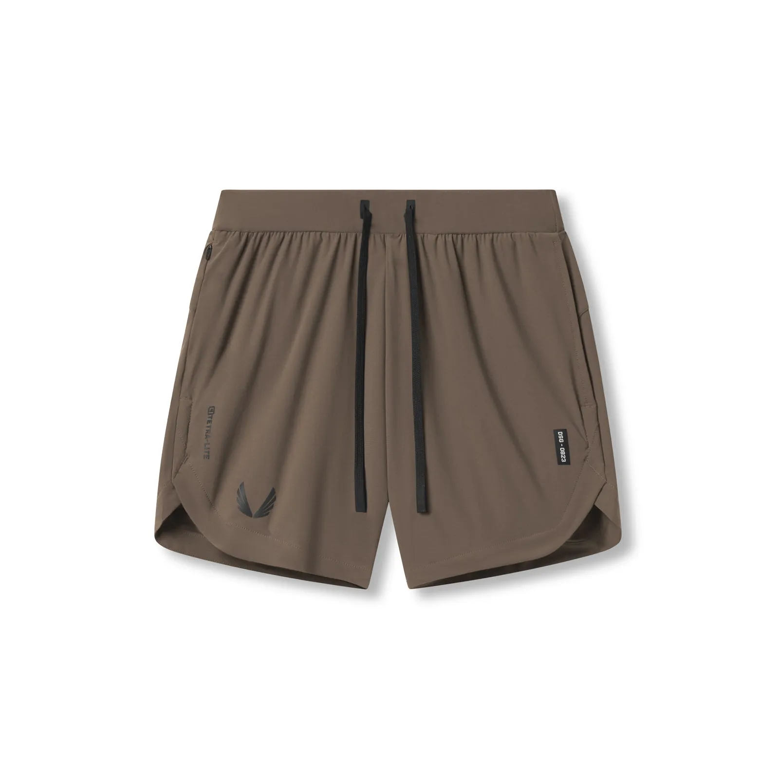 0823. Tetra-Lite™ 7" Linerless Short - Deep Taupe "Wings"