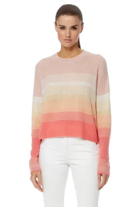 360 Cashmere - Russet Sweater in Papaya/Honey Pink Ombre