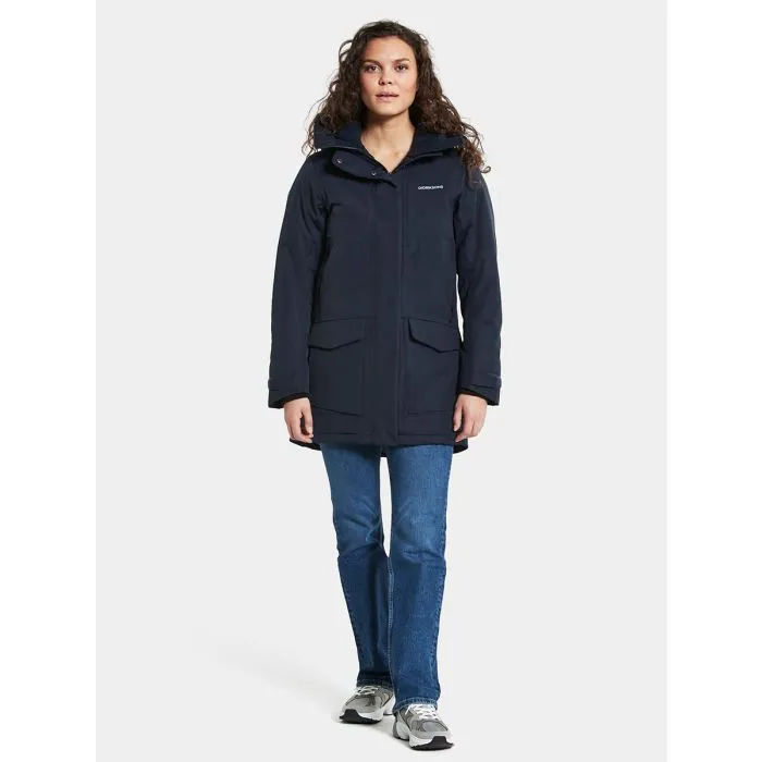 Didriksons Frida 6 Womens Parka - Dark Night Blue