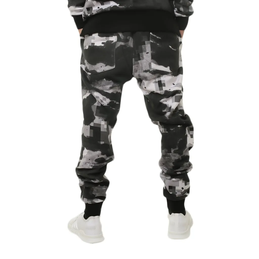 Digi Snow Camo Flight Jogger Sweatpants