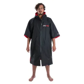 Dryrobe Advance Short Sleeve Changing Robe - Medium - Black/Red