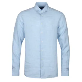 Eton Linen Shirt in Sky Blue