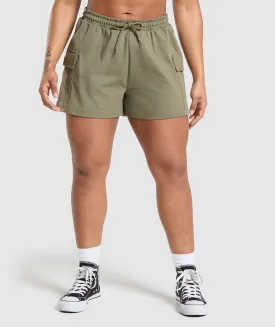 Gymshark Cargo Pocket Shorts - Utility Green