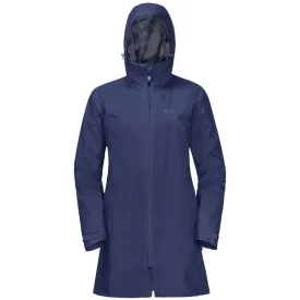 Jack Wolfskin JWP Pack & Go Long Women's Coat - Lapiz Blue - SIZE XS