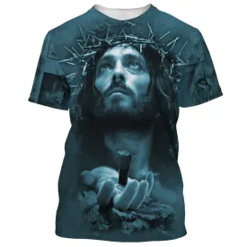 Jesus Hands Nail Shirts - I May Not Be Perfect But Jesus Thinks Im To Die For 3d Shirts - Christian T Shirts For Men And Women