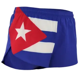 Men's Flag 1" Elite Split Shorts [C] - Cuba