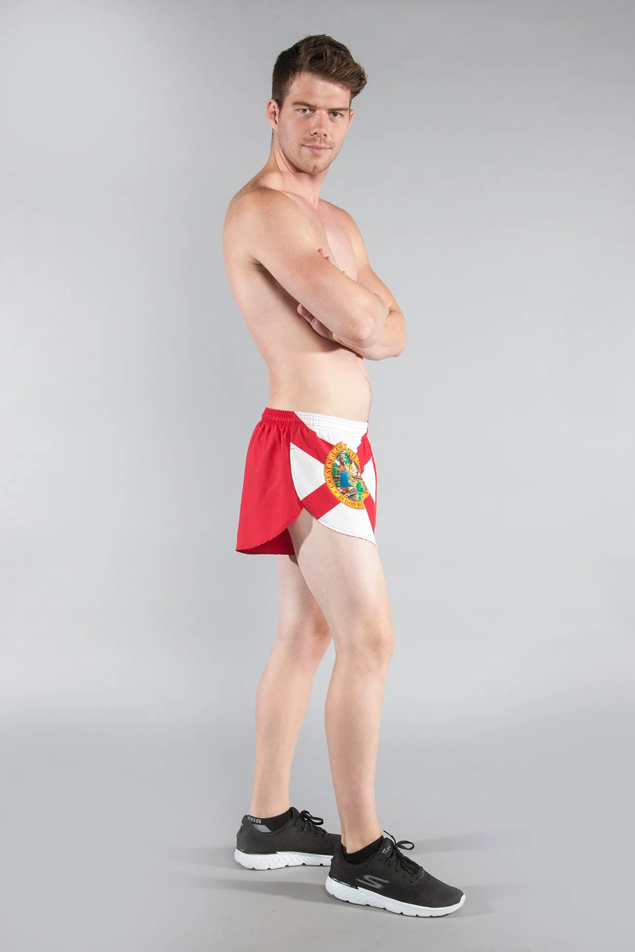 Men's Flag 1" Elite Split Shorts [D-F] - Florida