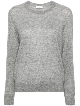 mélange cashmere-blend jumper