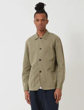 Portuguese Flannel Labura Workwear Jacket (Cotton) - Olive Green