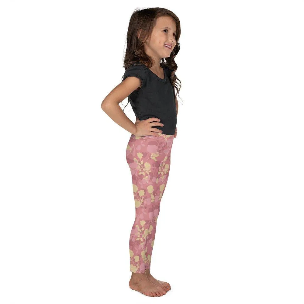 Rosy Floral Kid's Leggings