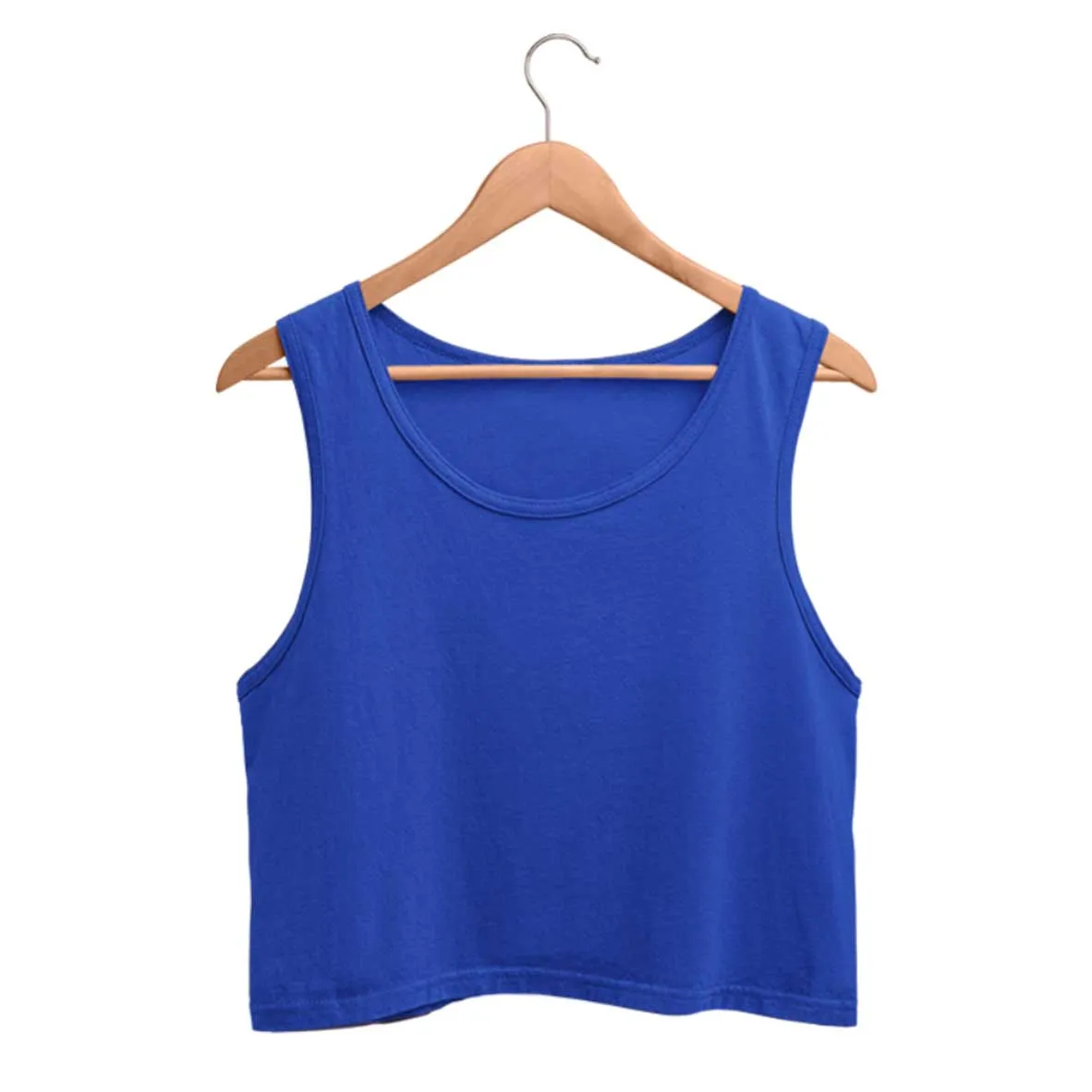 Royal Blue Crop Tank Top