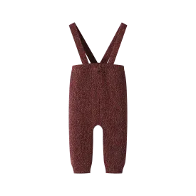 SUSPENDER LEGGING-BURGUNDY MARLED