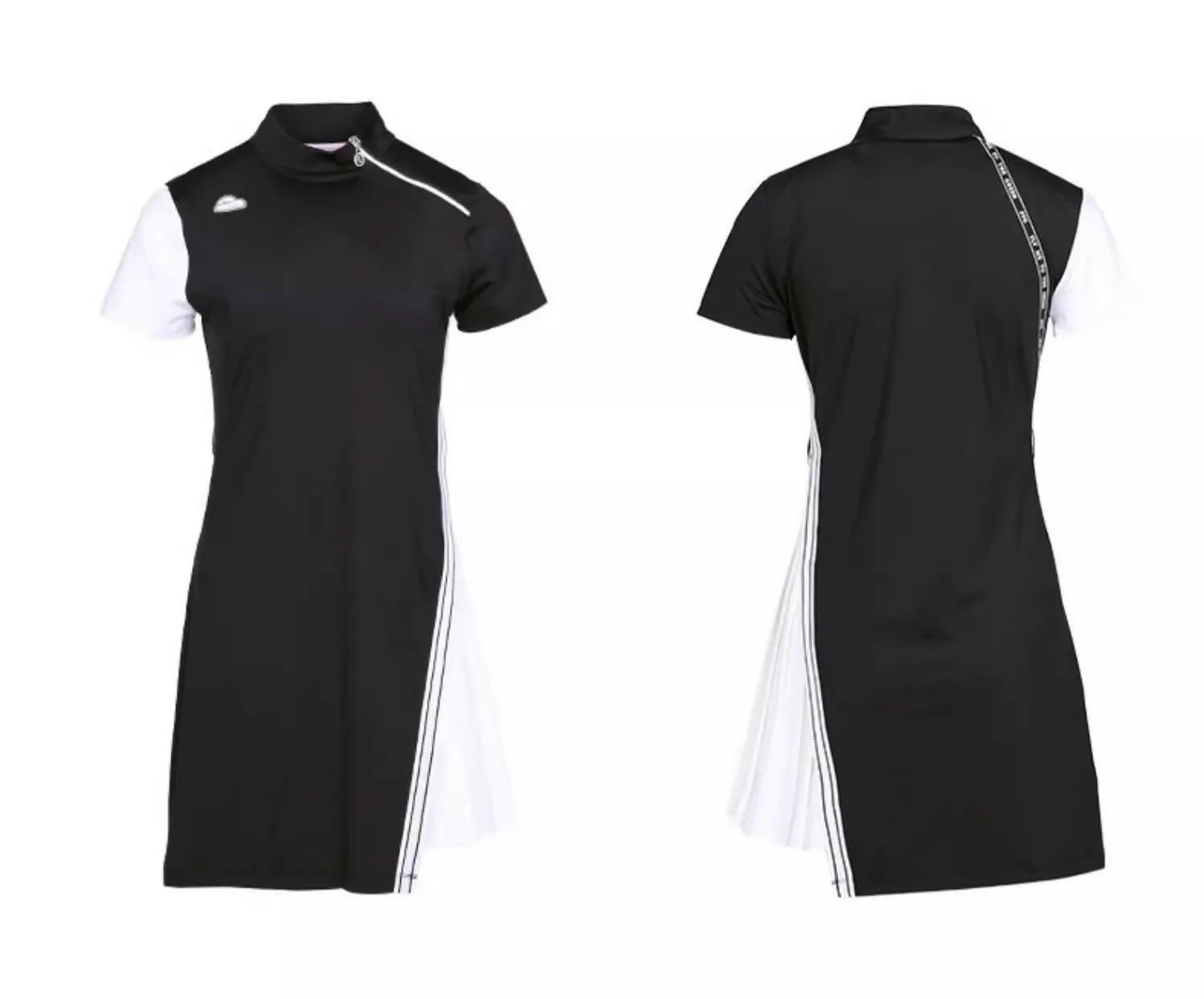 SVG Golf Short Sleeve Pleats Insert Dress