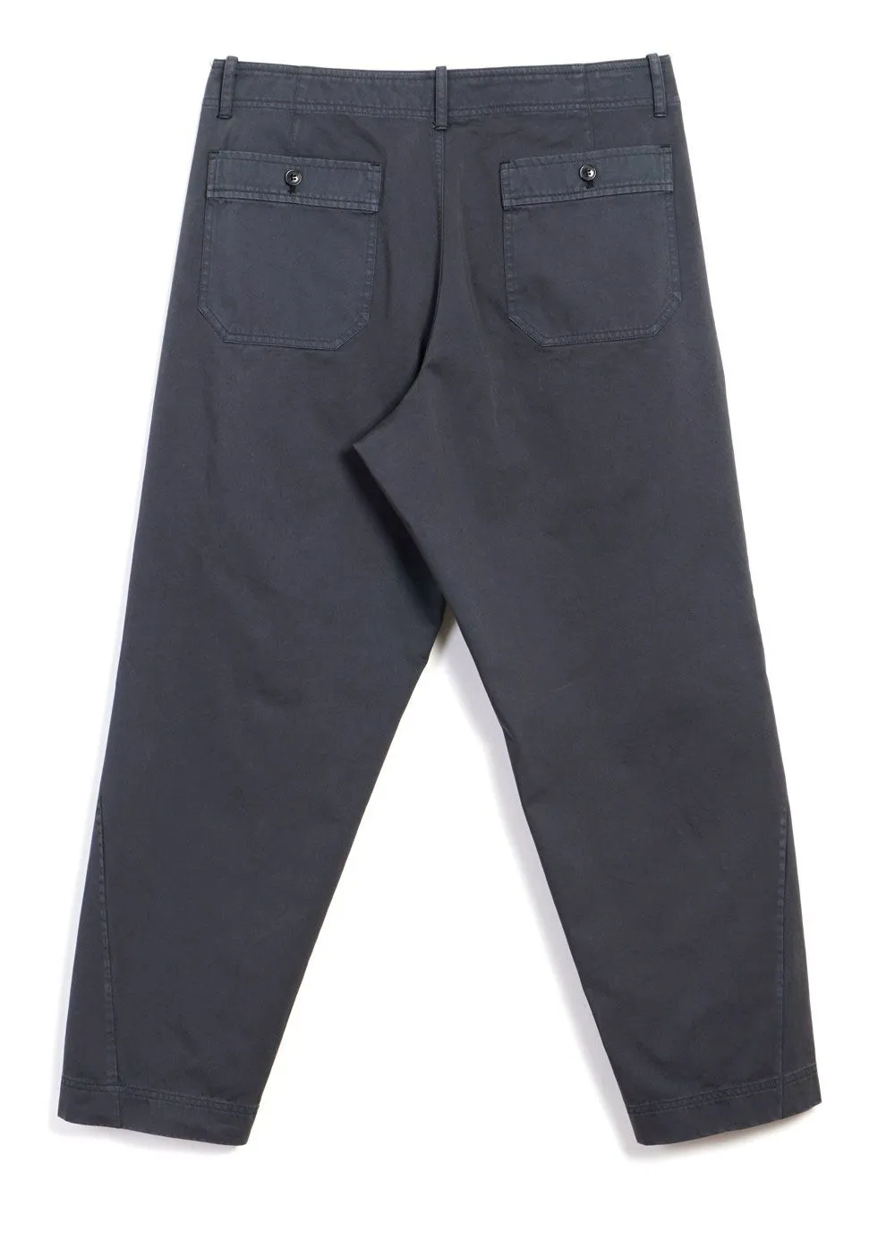 TRYGVE | Wide Cut Cropped Trousers | Grey