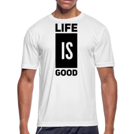 Uniquely You Mens T-Shirt / Life is Good Print II / Sports Performance Tee