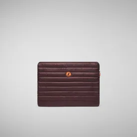 Unisex pc case Vesta in burgundy black