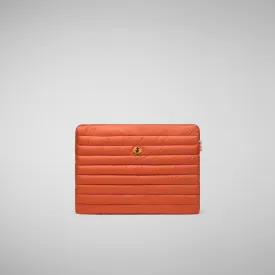 Unisex pc case Vesta in ginger orange