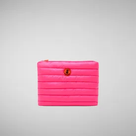 Unisex Solane Pouch in Fluo Pink